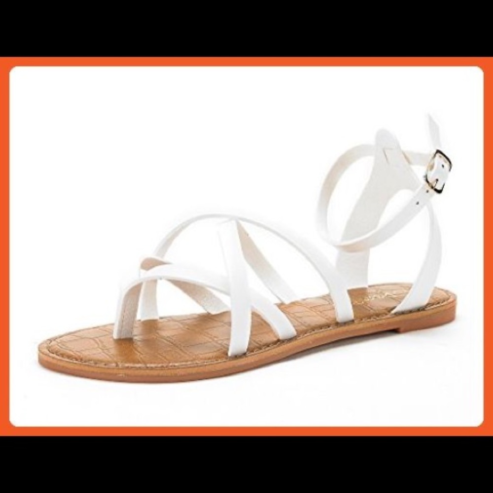 Gladiator Strappy white sandals
